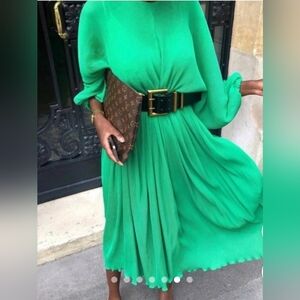 Zara green dress